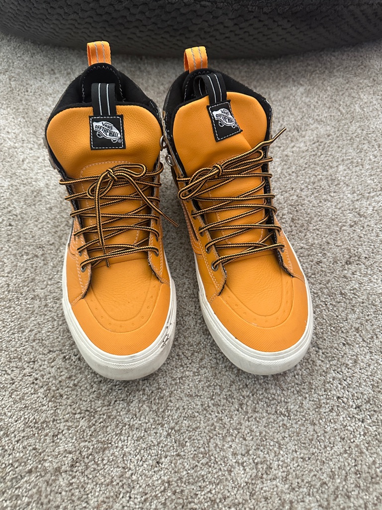 Vans Men's High-Top Sneakers In Mustard/Black